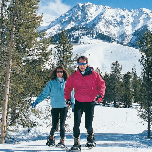 snowshoeing boulders 2005